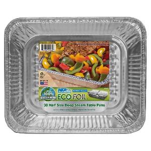 Steam Roast Foil Tray Half Size Deep 29.8 x 23.8 x 6.5cm 30pk