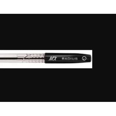 Radius Ballpoint Pen Black 10 pack