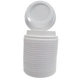 Campus&Co Disposable Double Wall Coffee Cup White Lid 50/sleeve