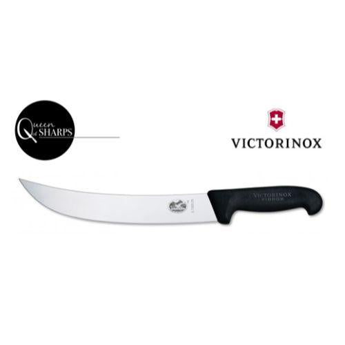 Victronix Slicing Knife Curved Wide Blade Black Handle