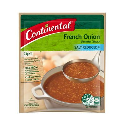Continental French Onion Salt Reduced Simmer Soup 40g