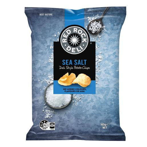 Red Rock Deli Sea Salt Chips 165g