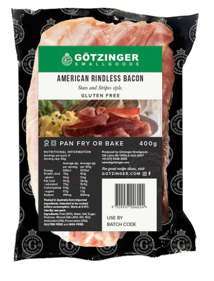 Gotzinger American Rindless Bacon 400g