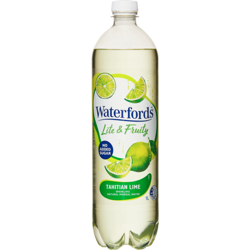 Waterfords Tahitian Lime Sparkling Mineral Water 1L