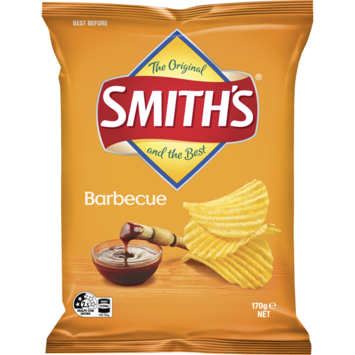 Smith's Crinkle Cut BBQ Chips 170g