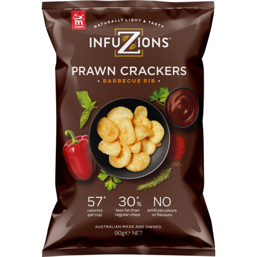 Infuzions Prawn Crackers BBQ Rib 90g