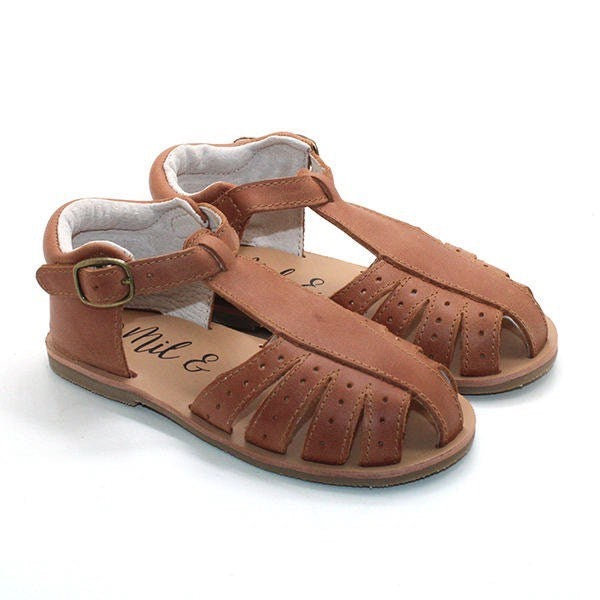 Mil & Co Avery Leather Sandal Tan