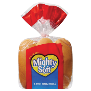 Mighty Soft Hot Dog Roll 6pk