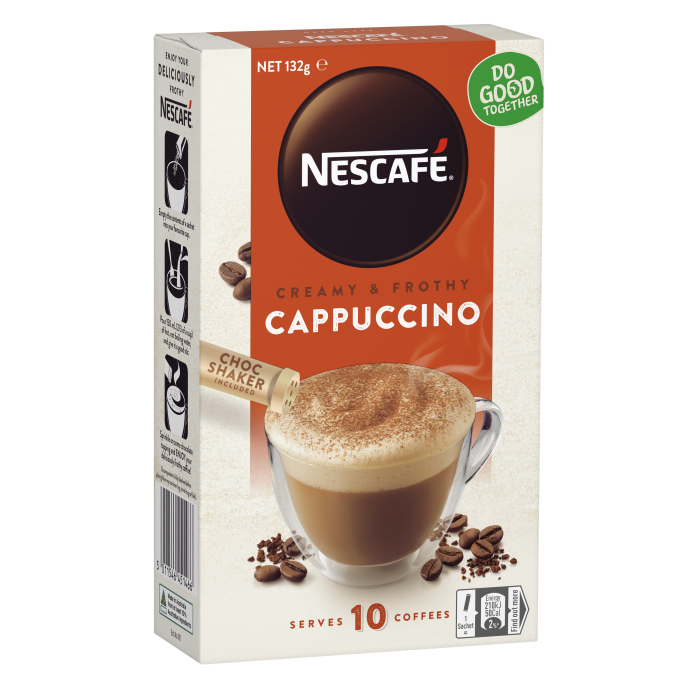 Nescafe Cappuccino Sachets 10pk