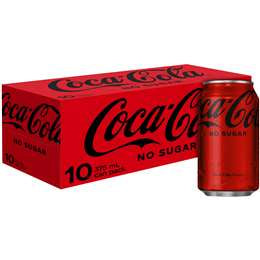 Coca Cola No Sugar Cans 10pk