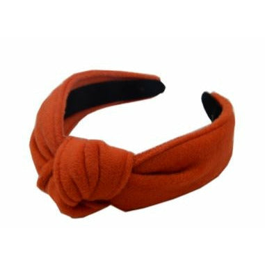 Winter Woollens Knot Headband Orange