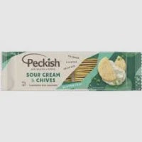 Peckish Thins Sour Cream & Chives Rice Crackers 90g