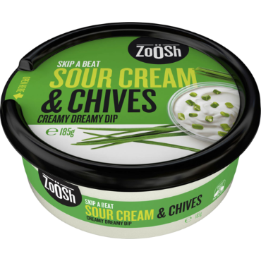 Zoosh Sour Cream & Chive Dips 185g